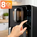 Air Fryer forrólevegős sütő, Berdsen BD-664, 12 l, fekete, kétkamrás, olaj nélküli sütés, érintőkijelzős, 8 programos, ablakos kosár, függőleges, 2800 W