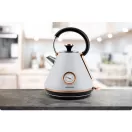 Vízforraló, Berdsen BD-701, 1700 ml, szürke, 1850-2200 W, fém ház, szárazonforrás elleni védelem, 360°-os talp, világító kapcsoló, kivehető vízkőszűrő, hőmérővel