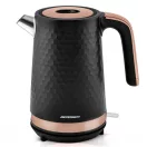 Vízforraló, Berdsen BD-705, 1700 ml, fekete-réz, 1850-2200 W, fém ház, szárazonforrás elleni védelem, 360°-os talp, világító kapcsoló, kivehető vízkőszűrő