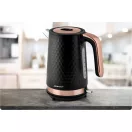 Vízforraló, Berdsen BD-705, 1700 ml, fekete-réz, 1850-2200 W, fém ház, szárazonforrás elleni védelem, 360°-os talp, világító kapcsoló, kivehető vízkőszűrő