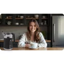 Vízforraló, Berdsen BD-707, 1700 ml, fekete, 1850-2200 W, fém/üveg ház, érintőpaneles hőfokbeállítás, melegen tartás 2 óráig, 360°-os talp, hőmérővel