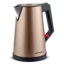 Vízforraló, Berdsen BD-708, 1700 ml, réz, 1850-2200 W, duplafalú, szárazonforrás elleni védelem, nem melegedő burkolat, melegen tartás 2 óráig, 360°-os talp
