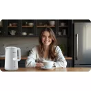 Vízforraló, Berdsen BD-709, 1700 ml, fehér, 1850-2200 W, duplafalú, érintőpaneles hőfokbeállítás, nem melegedő fogantyú, melegen tartás 2 óráig, 360°-os talp, hőmérővel