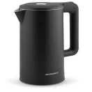 Vízforraló, Berdsen BD-710, 1700 ml, fekete, 1850-2200 W, duplafalú, szárazforralás elleni védelem, 360°-os talp, nem melegedő burkolat, kivehető vízkőszűrő