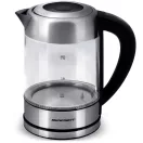 Vízforraló, Berdsen BD-714, 1700 ml, átlátszó, 1850-2200 W, érintőpaneles hőfokbeállítás, fém/üveg ház, szárazonforrás elleni védelem, 360°-os talp, hőmérővel