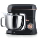 Konyhai robotgép, Berdsen BD-756, fekete/arany, 6 l, 1400 W, 3 az 1-ben, planetáris keverés, rozsdamentes acél tál, 6 sebességfokozat, impulzus mód (TE375601)