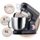 Konyhai robotgép, Berdsen BD-756, fekete/arany, 6 l, 1400 W, 3 az 1-ben, planetáris keverés, rozsdamentes acél tál, 6 sebességfokozat, impulzus mód (TE375601)