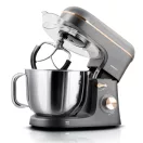 Konyhai robotgép, Berdsen BD-756, szürke/arany, 6 l, 1400 W, 3 az 1-ben, planetáris keverés, rozsdamentes acél tál, 6 sebességfokozat, impulzus mód (TE375602)