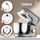 Konyhai robotgép, Berdsen BD-756, szürke/arany, 6 l, 1400 W, 3 az 1-ben, planetáris keverés, rozsdamentes acél tál, 6 sebességfokozat, impulzus mód (TE375602)
