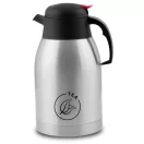 Termosz kancsó, Berdsen BD-780, 2000 ml, ezüst, rozsdamentes acél, duplafalú, meleg és hideg italokhoz, 12 órás hőmegtartás, teához