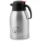 Termosz kancsó, Berdsen BD-780, 2000 ml, ezüst, rozsdamentes acél, duplafalú, meleg és hideg italokhoz, 12 órás hőmegtartás, teához