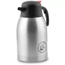 Termosz kancsó, Berdsen BD-780, 2000 ml, ezüst, rozsdamentes acél, duplafalú, meleg és hideg italokhoz, 12 órás hőmegtartás, teához