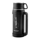 Termosz, Berdsen BD-781, 1500 ml, fekete, rozsdamentes acél, duplafalú, meleg és hideg italokhoz, 12 órás hőmegtartás