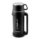 Termosz, Berdsen BD-781, 1500 ml, fekete, rozsdamentes acél, duplafalú, meleg és hideg italokhoz, 12 órás hőmegtartás