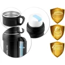 Termosz, Berdsen BD-781, 1500 ml, fekete, rozsdamentes acél, duplafalú, meleg és hideg italokhoz, 12 órás hőmegtartás