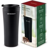   Termosz, Berdsen BD-785, 470 ml, fekete, rozsdamentes acél, duplafalú, meleg és hideg italokhoz, 12 órás hőmegtartás