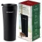 Termosz, Berdsen BD-785, 470 ml, fekete, rozsdamentes acél, duplafalú, meleg és hideg italokhoz, 12 órás hőmegtartás
