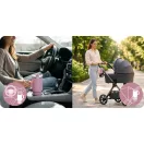 Termosz, Berdsen, 1180 ml, rózsaszín, rozsdamentes acél, szívószálas, meleg és hideg italokhoz, 378901 4 db-os szívószál készlettel