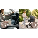 Termosz, Berdsen, 1180 ml, krémszínű, rozsdamentes acél, szívószálas, meleg és hideg italokhoz, 378900 4 db-os szívószál készlettel