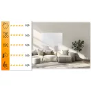 Elektromos fűtőpanel, Berdsen, BD-980, 600 W, 100 x 60 x 1,5 cm, infravörös Carbon Crystal technológia, falra/mennyezetre szerelhető vagy szabadon álló, gyors felfűtés, túlmelegedés elleni védelem, csendes működés