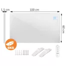 Elektromos fűtőpanel, Berdsen, BD-981, 600 W, 100 x 60 x 1,5 cm, infravörös, Wi‑Fi (Tuya) és távirányító, érintőpanel, beépített termosztát, időzítő 1–9 óra