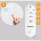 Elektromos fűtőpanel, Berdsen, BD-981, 600 W, 100 x 60 x 1,5 cm, infravörös, Wi‑Fi (Tuya) és távirányító, érintőpanel, beépített termosztát, időzítő 1–9 óra