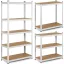 Műhelypolc, Humberg 4847, fehér, 180 x 90 x 40 cm, 5 polcos, acél, MDF polclapok, állítható polcmagasság, teherbírás: 175 kg/polc