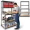 Műhelypolc, Humberg HR-855, fekete, 180 x 100 x 60 cm, 5 polcos, acél, MDF polclapok, állítható polcmagasság, teherbírás: 265 kg/polc