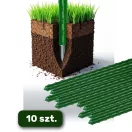 Növénytámasz, Plonos PL-940, zöld, magasság: 150 cm, átmérő: 1,1 cm, rozsdamentes acélmagos, PE bevonat, hegyes végű, 10 db-os csomag
