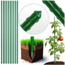 Növénytámasz, Plonos PL-940, zöld, magasság: 150 cm, átmérő: 1,1 cm, rozsdamentes acélmagos, PE bevonat, hegyes végű, 10 db-os csomag