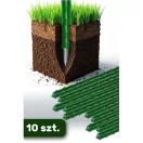Növénytámasz, Plonos PL-940, zöld, magasság: 180 cm, átmérő: 1,1 cm, rozsdamentes acélmagos, PE bevonat, hegyes végű, 10 db-os csomag