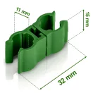 Növénytámasz csatlakozó, Plonos PL-941, zöld, átmérő: 1, 1 cm, 2-es típus, 360°-ban forgatható, PE műanyag, 10 db-os csomag (TE494120)