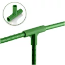 Növénytámasz csatlakozó, Plonos PL-941, zöld, átmérő: 1, 1 cm, 3-as típus, T alakú, 70 mm magas, PE műanyag, 4 db-os csomag (TE494140)