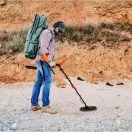 Fémdetektor, Cobra Tector Rush, 71-137 cm, 28 cm vízálló keresőfej, LCD kijelző, hangjelzés, 5 beállítás, elemes (2 db 9V)
