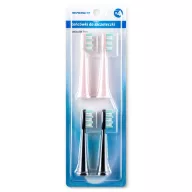   Szónikus fogkefefej, Berdsen Sonica Duo, fehér és fekete, 4 db, lepedékeltávolító, zománckímélő, Berdsen Sonica B4 Duo fogkeféhez