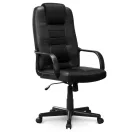 Irodai szék, Sofotel 518B, fekete, 109–118 cm, ergonomikus, dönthető, gázliftes magasságállítás, mikrohálós, műbőr betétekkel, 120 kg teherbírás