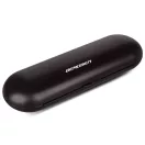 Elektromos fogkefe utazótok, Berdsen Sonica B3 és B4, fekete, 24 × 5 × 8 cm, enyhén áttetsző, tartós műanyag, pattintós zár, 1 fogkeféhez és 2 pótfejhez (TE5191)