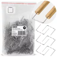   Műanyaghegesztő kapocs, Humberg, C típus, 100 db, hullámszélesség: 8 mm, univerzális, rozsdaálló fém
