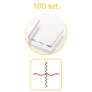 Műanyaghegesztő kapocs, Humberg, C típus, 100 db, hullámszélesség: 8 mm, univerzális, rozsdaálló fém