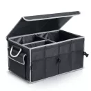 Tároló csomagtartóba, Humberg HM-990, fekete, 58 x 34 x 29 cm, összecsukható, vízálló, levehető fedél, kétrekeszes, polietilén, alumínium fogantyúk (TE599000)