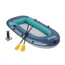 Felfújható gumicsónak szett, BESTWAY Hydro-Force Trek X3, kék, 294 x 137 cm (3 személyes), evezőkkel és pumpával (61154)
