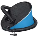 Lábpumpa, BESTWAY, fekete/kék, 1,6 l/ciklus, 28 x 22 cm, 3 cserélhető fúvóka, felfújás és leeresztés funkció, rugalmas tömlővel (62005)