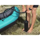 Kézi pumpa, BESTWAY, fekete, 2,8 l/ciklus, 37 cm, dugattyús, felfújás és leeresztés funkció, 3 cserélhető fúvóka, rugalmas tömlővel (62086)