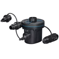   Elektromos pumpa, BESTWAY PowerTouch, fekete, 110 W, 220–240 V, 680 l/perc, 11,3 × 10,1 × 11 cm, 3 cserélhető fúvóka, felfújás és leeresztés funkció (62252)