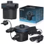 Elektromos pumpa, BESTWAY PowerTouch, fekete, 30 W, 220–12 V, 490 l/perc, 11,3 x 10,1 x 10,7 cm, 3 cserélhető fúvóka, felfújás és leeresztés funkció (62255)