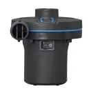 Elektromos pumpa, BESTWAY PowerTouch, fekete, 30 W, 220–12 V, 490 l/perc, 11,3 x 10,1 x 10,7 cm, 3 cserélhető fúvóka, felfújás és leeresztés funkció (62255)