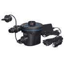 Elektromos pumpa, BESTWAY PowerTouch, fekete, 30 W, 220–12 V, 490 l/perc, 11,3 x 10,1 x 10,7 cm, 3 cserélhető fúvóka, felfújás és leeresztés funkció (62255)