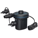Elektromos pumpa, BESTWAY PowerTouch, fekete, 96 W, 12 V, 680 l/perc, 11,3 × 10,1 × 12,2 cm, 3 cserélhető fúvóka, felfújás és leeresztés funkció (62257)