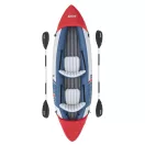Felfújható kajak, BESTWAY Hydro-Force Lite-Rapid X2, fehér/kék, 321 x 100 cm (2 személyes), PVC, evezővel, pumpával, hordtáskával, javítótapasszal, kivehető ülésekkel, teherbírás: 180 kg (65077)