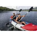 Felfújható kajak, BESTWAY Hydro-Force Lite-Rapid X2, fehér/kék, 321 x 100 cm (2 személyes), PVC, evezővel, pumpával, hordtáskával, javítótapasszal, kivehető ülésekkel, teherbírás: 180 kg (65077)